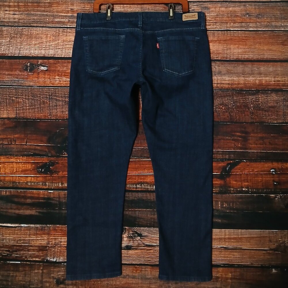 Levis Jeans 33 16 Boyfriend Skinny Ankle Dark Wash Denim Stretch